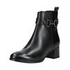 Stiefelette MARCO TOZZI "Marco Tozzi Stiefelette Leder", Damen, Gr. 41, schwarz, Leder, casual, Schuhe