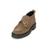 Loafer MARC O'POLO "aus Veloursleder", Damen, Gr. 37, grau (schwarz taupe), Obermaterial: 100% Leder (Rind), unifarben, Schuhe