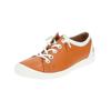 Sneaker SOFTINOS "softinos Sneaker Leder", Damen, Gr. 38, orange, Leder, casual, Schuhe