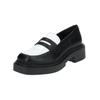 Slipper STEVE MADDEN "STEVE MADDEN Slipper Leder/Synthetik", Damen, Gr. 38, schwarz (schwarz, weiß), Leder, Synthetik, casual, Schuhe