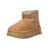 Plateaustiefelette STEVE MADDEN "STEVE MADDEN Stiefelette Veloursleder", Damen, Gr. 39, braun (tan), Veloursleder, casual, Schuhe