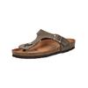Zehentrenner ROHDE "Rohde Pantoletten Nubukleder", Damen, Gr. 39, braun (mocca), Nubukleder, casual, Schuhe