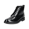 Schnürstiefelette CLARKS "Clarks Stiefelette Leder", Herren, Gr. 43, schwarz, Leder, casual, Schuhe