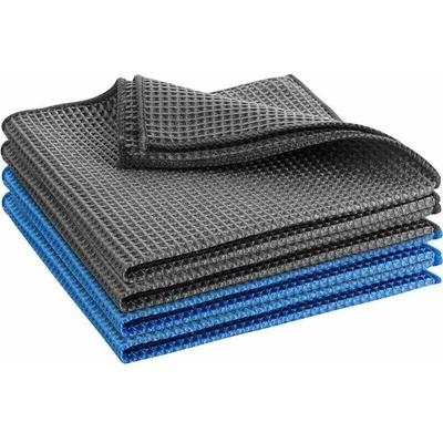 Premium Carbon-Mikrofaser-Glastücher für die professionelle Fenster-/Spiegelreinigung – Poliertuch Image
