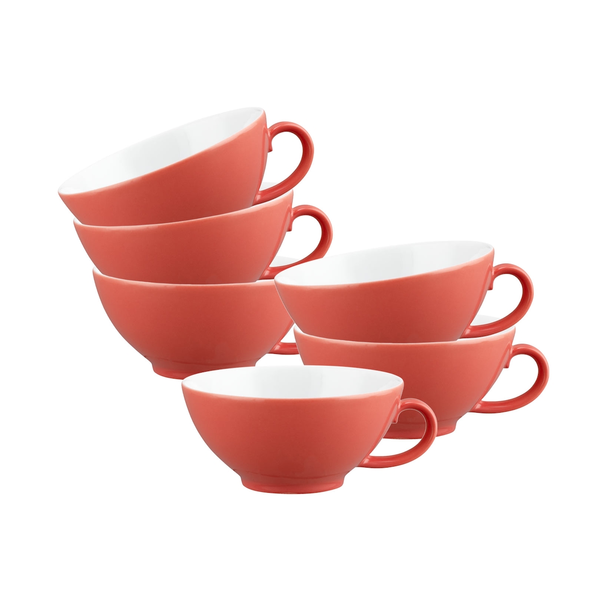 Seltmann Weiden Liberty Pure Colors Teetasse 140 ml 6er Set - Flamingo Red Image