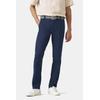 Chinos MEYER "BONN Art.1-8121", Herren, Gr. 54, Normalgrößen, blau (marine), 75% Baumwolle;21% Polyester;4% Elasthan, unifarben, regular fit lang, Hosen, mit Ultra Flex Bund