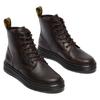 Schnürboots DR. MARTENS "Brookline Crazy Horse Leder Chukka", Herren, Gr. 47, braun (dunkelbraun), Leder, klassisch, Schuhe, Schnürboots, Boots mit Anziehlasche