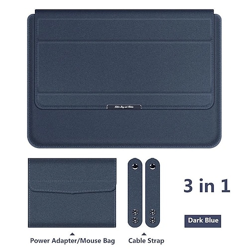 Borsa universale multifunzione impermeabile per notebook da 11-17 pollici, custodia per laptop 3 in 1 con supporto, poggiapolsi e spazio per MacBook da 13,3, 14 e 16 pollici