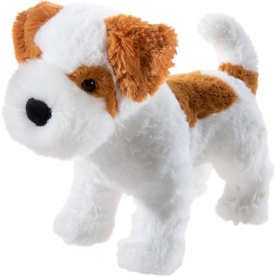 Kuscheltier HEUNEC "Misanimo, Hund Terrier", braun (weiß, braun), Plüschfiguren, KinderH:25cm, H:25cm