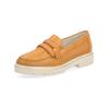 Slipper REMONTE "Remonte Slipper Leder", Damen, Gr. 40, orange, Leder, casual, Schuhe