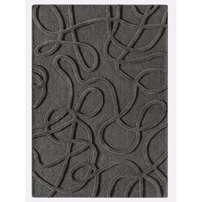 Teppich HEINE HOME Gr. 4, grau (anthrazit), B:160cm H:11mm L:230cm, Wolle, Teppiche Image