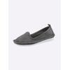 Slipper ANDREA CONTI, Damen, Gr. 40, grau, Leder, Rindsleder, Veloursleder, modisch, Schuhe