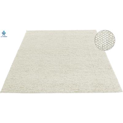 Wollteppich "Ainhoa, handgewebt, Wolle" Gr. 7, beige (creme), B:240cm H:12mm L:320cm, Kunstfaser, Wolle, LEGER HOME BY LENA GERCKE, Teppiche, einfarbig, Wolle, Teppich, Wohnzimmer, Schlafzimmer, Esszimmer Image