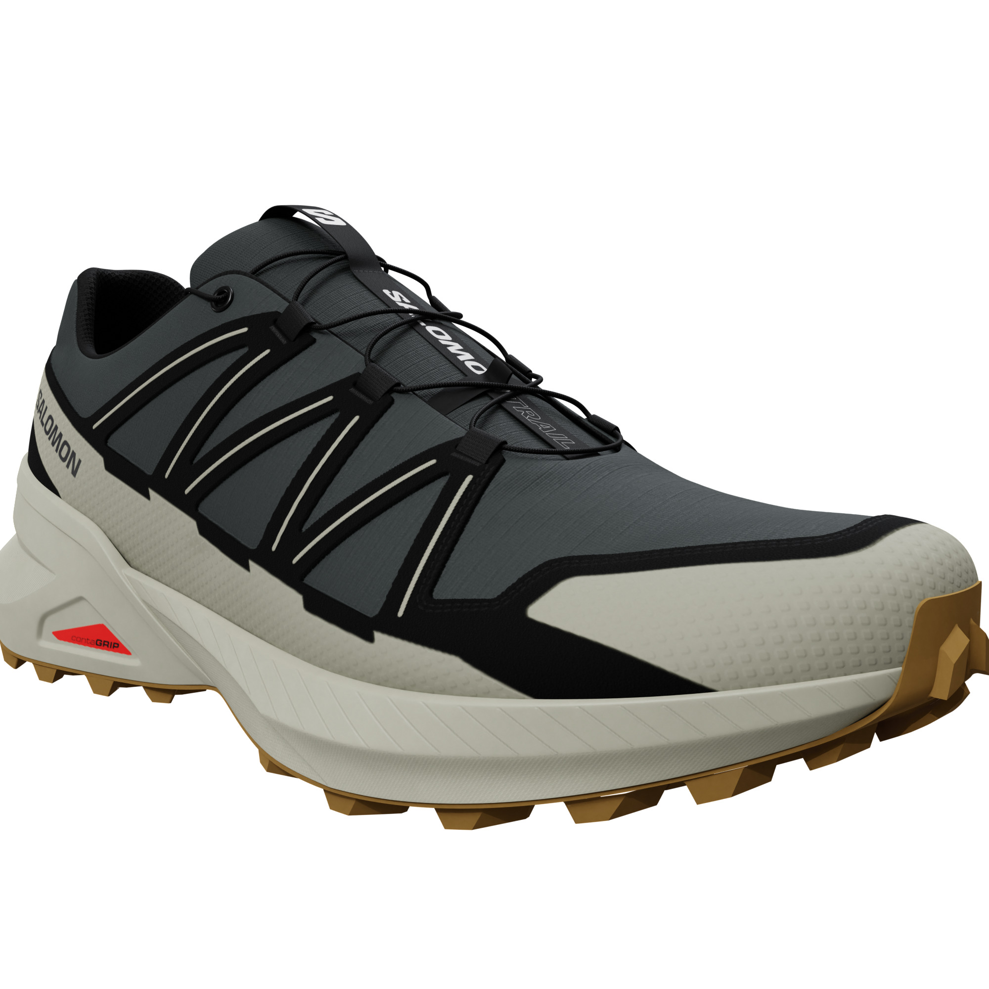 Trailrunningschuh SALOMON "SPEEDCROSS PEAK", Damen, Gr. 44,5, urban chic, schwarz, alfalfa, Synthetik, Textil, Schuhe