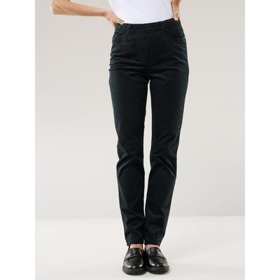 Walbusch Damen Schlupf Cordhose Schwarz noch offen: Muster Image