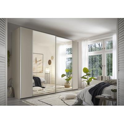 Schwebetürenschrank STAUD "Sonett 120, Made in Germany", beige (sand), B:249cm H:222cm T:68cm, Holzwerkstoff, Schränke, mit vier verschiedenen Ausstattungsvarianten Image