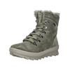 Schnürstiefelette LEGERO "Legero Stiefelette Veloursleder", Damen, Gr. 40, grün (hellgrün), Veloursleder, casual, Schuhe