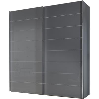 Schwebetürenschrank STAUD "Sonate Como, Made in Germany", grau (vulkanglas), B:225cm H:222cm, Holzwerkstoff, Schränke, Mit vier verschiedenen Ausstattungsvarianten Image