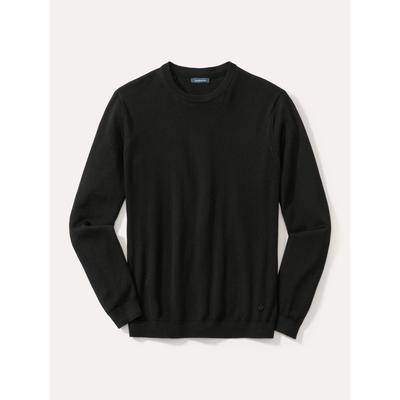 Walbusch Herren Rundhals-Pullover Merino Extrafein Schwarz Image