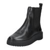 Stiefelette CLARKS "Clarks Stiefelette Leder/Textil", Damen, Gr. 41, schwarz, Leder, Textil, casual, Schuhe
