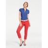 Hemdbluse, Damen, Gr. 50, blau (royalblau), 80% Viskose, 20% Baumwolle, B.C. BEST CONNECTIONS BY HEINE, unifarben, Kurzarm, Blusen