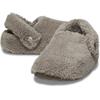 Clog CROCS "Classic Cozzzy Slipper", Damen, Gr. 39, beige (mushroom), Croslite, Textil, casual, Schuhe, mit kleiner Plateausohle