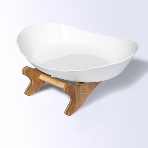 Kreativer, moderner, mehrschichtiger Obstteller, elegantes dreistufiges Snacktablett aus Bambusholz für Süßigkeiten, Desserts, Nüsse, Display für die Arbeitsplatte der Küche zu Hause