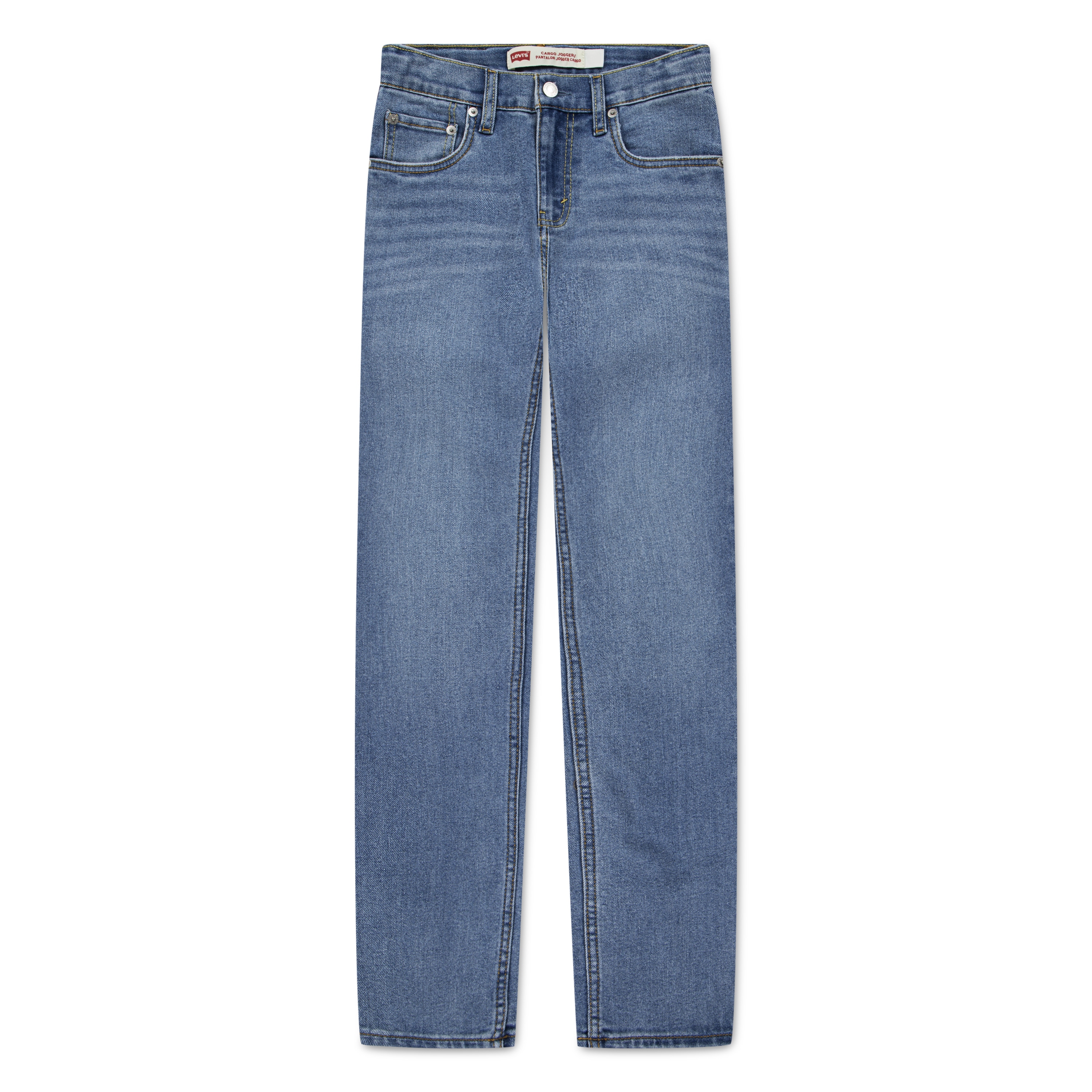 Stretch-Jeans LEVI'S KIDS "LVB 511 ECO SOFT PERFORMANCE J", Jungen, Gr. 8 (128), N-Gr, blau (basil sky without destruction), Denim/Jeans, Obermaterial: 69% Baumwolle, 30% Polyester, 1% Elasthan, Casual, slim fit, Jeans, for BOYS Image