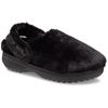 Clog CROCS "Classic Unfurgettable Clog", Damen, Gr. 42, schwarz, Croslite, Textil, Fellimitat, casual, Schuhe, mit Fersenriemen