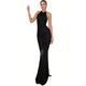 Per donna Abito lungo maxi Abito Elegante Elegante Sexy Abito aderente Semplice Senza Maniche All'americana Nero Marrone Estate Autunno