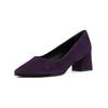 Pumps PETER KAISER "Peter Kaiser Pumps Veloursleder", Damen, Gr. 38,5, lila (violett), Veloursleder, casual, Schuhe