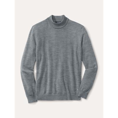 Walbusch Herren Stehbund-Pullover Merino Extrafein Grau Image
