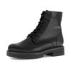 Schnürstiefelette GABOR "KOS", Damen, Gr. 41, schwarz, Kalbsleder, unifarben, klassisch, Schuhe, Blockabsatz, Schnürboots, mit Innenreißverschluss, K-Weite