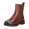 Stiefelette CAPRICE "Caprice Stiefelette Leder/Textil", Damen, Gr. 37, braun (cognac), Leder, Textil, casual, Schuhe