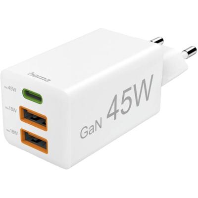 Hama - 00201995 usb Ladegerät 45 w 2x usb-a, 1x usb-c® usb pd Weiß Innenbereich usb Power Delivery Image