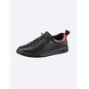 Sneaker ANDREA CONTI, Damen, Gr. 36, schwarz (schwarz, rot), Leder, Rindsleder, Glattleder, modisch, Schuhe