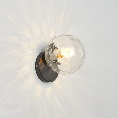 Wottes - Moderne Wandleuchte Innen Kugel Wandlampe mit Glaskugel Lampenschirm Ø15CM Wandbeleuchtung Image