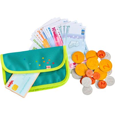 Spiellebensmittel HABA "Creative Play - Spielgeld Set", bunt, Kaufladensortimente, Kinder, Polyester, Papier, Pappe