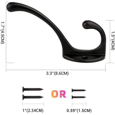 Retro-Haken, Garderobenleiste, Wandmontage, Vintage-Metall-Türhaken für Badezimmer, Küche, Image