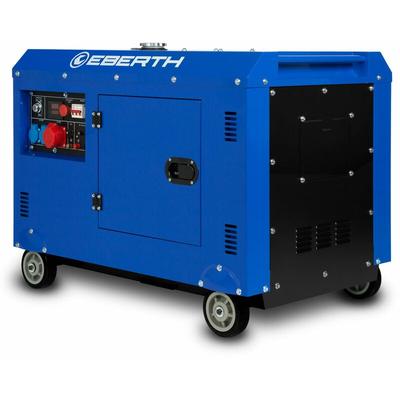 Eberth - 8000 Watt Notstromaggregat Diesel, Stromerzeuger mit 13,9 ps, 4-Takt Dieselmotor, 3-Phasen Image