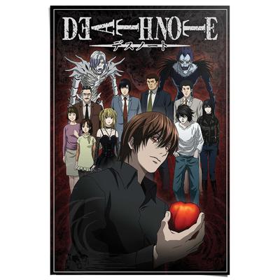 Poster REINDERS "Death Note", schwarz (farbe bild(er): schwarz), B:61cm H:91,5cm T:0,1cm, Bilder Image