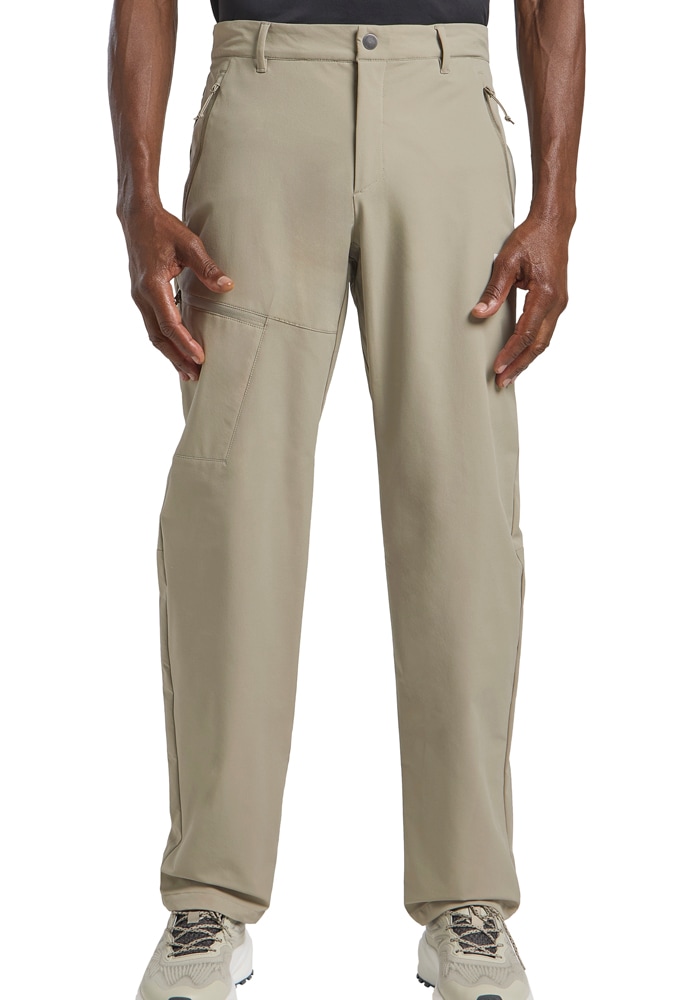 Trekkinghose JACK WOLFSKIN "PICO TRAIL PANTS M", Herren, Gr. 48, Normalgrößen, beige (stone), Oberstoff: 100% POLYESTER; Futter: 100% POLYESTER, Hosen Trekkinghose
