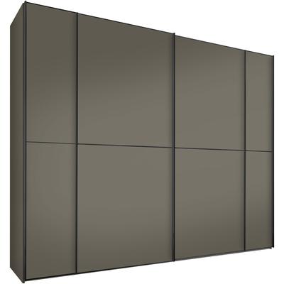 Schwebetürenschrank STAUD "Sonett 200 G, Made in Germany", braun (mocca), B:249cm H:222cm T:68cm, Holzwerkstoff, Schränke, mit vier verschiedenen Ausstattungsvarianten Image