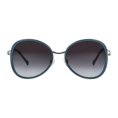 Sonnenbrille TITANFLEX "TITANFLEX Sonnenbrille", Damen, Gr. One Size, gun, anemonenblau matt, Brillen