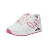 Sneaker SKECHERS "Skechers Sneaker Lederimitat", Damen, Gr. 36, bunt (weiß, pink), Lederimitat, casual, Schuhe