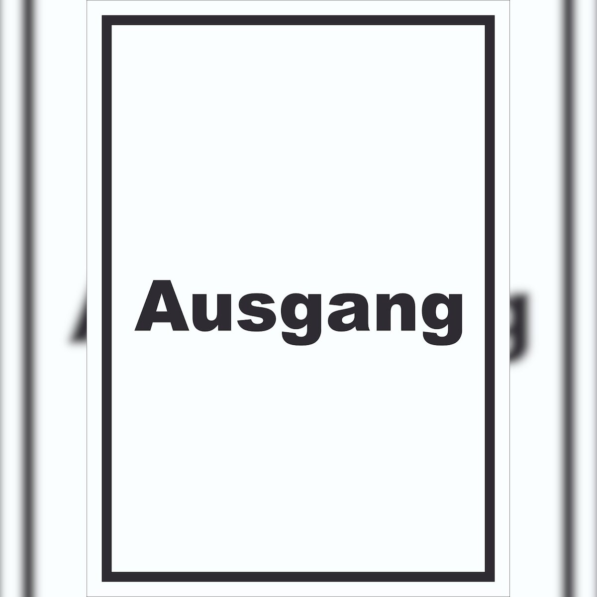 HB-Druck Ausgang Schild mit Text Exit Schluss hochkant A4 (210x297mm)