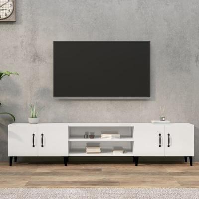 TV-Schrank Hochglanz-Weiß 180x31,5x40 cm Holzwerkstoff - Vidaxl Image