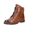 Schnürstiefelette CAPRICE "Caprice Stiefelette Leder", Damen, Gr. 41, braun (cognac), Leder, casual, Schuhe