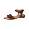 Riemchensandale CAPRICE "Caprice Sandalen Nappaleder", Damen, Gr. 40, braun (cognac), Nappaleder, casual, Schuhe
