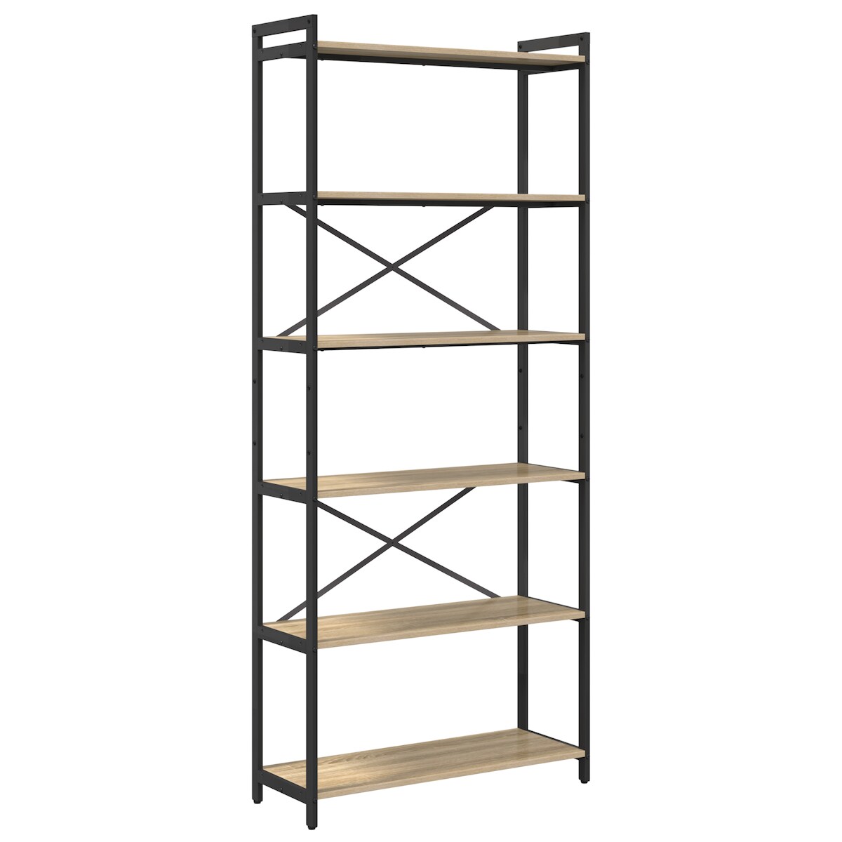 vidaXL Bücherregal Sonoma Eiche 80 x 30 x 188 cm Holzwerkstoff Image